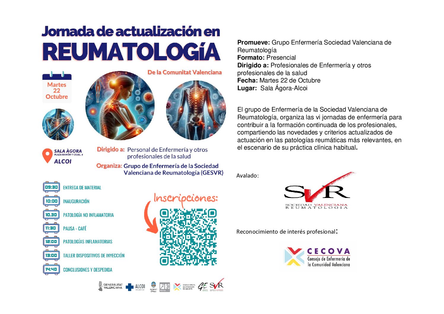 Jornada de actualización enfermera en Reumatología